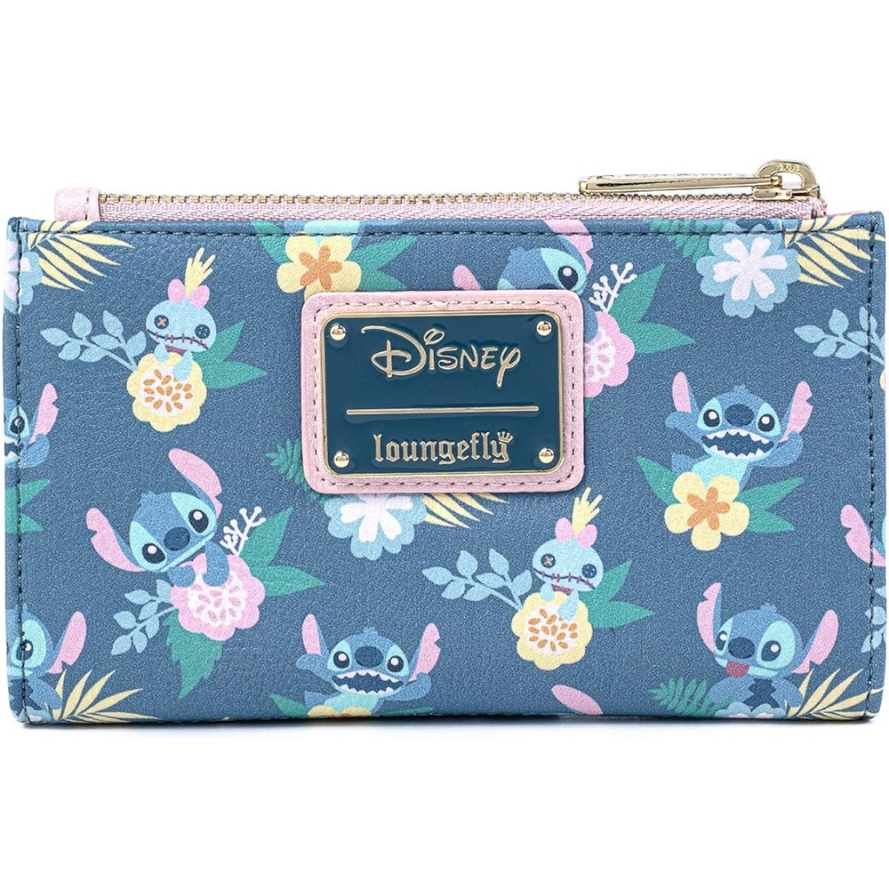 Loungefly Blue and Pink Disney Wallet